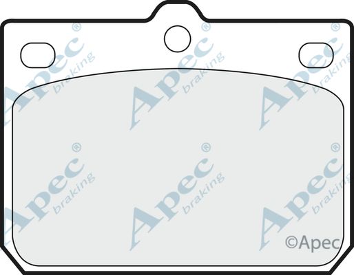 APEC BRAKING Комплект тормозных колодок, дисковый тормоз PAD158